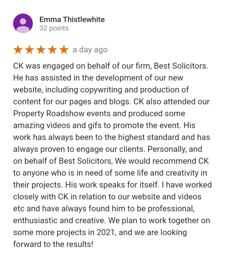 Sheffield PR agency | ICONS & MACHINES.| Google review 5